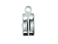 Double Wheel Awning Pulley 50mm ZP