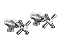 WHITEHALL CHROME PLATED WASHING MACHINE SET ANTI VANDAL WITH JUMPER VALVE
