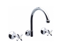 Tapware - E/C C/P Wall Sink Set Anti VDL W/Jumper