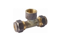 Nylon Compression - Tee Double Union BR 15C x 15C x 15FI