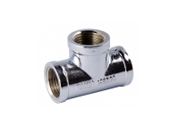 Screwed Brassware - Tee FI C/P 15MM