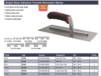 DTA ADH Trowel 8mm Square notch