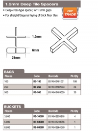 DTA DEEP SPACERS 1.5MM x 5000 BUCKET