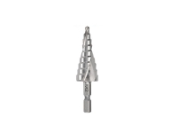 Bordo HSS Hex Shank Spiral Flute Step Drill 4-20mm